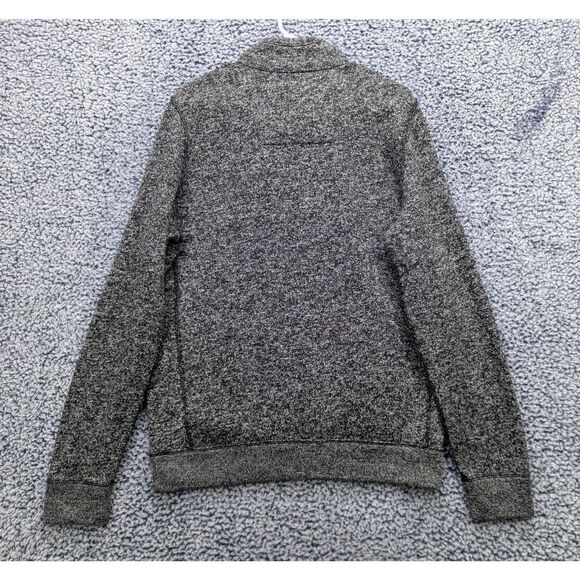 Abercrombie 1/4 Zip Pullover Mens M Fleece Lined Sweater Jacket Preppy Gray - Picture 2 of 11